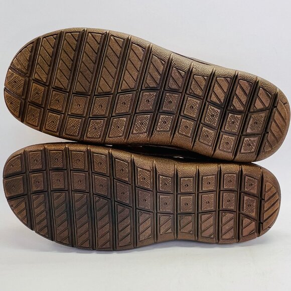 Propet Joseph Brown Fisherman Sandals Mens Size 15M Leather Comfort Hook Loop - Picture 13 of 15